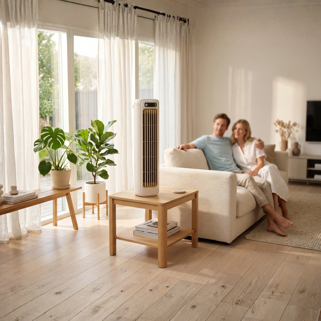 Portable Rechargeable Air Conditioner – 12-Hour Battery AirWave & Quiet