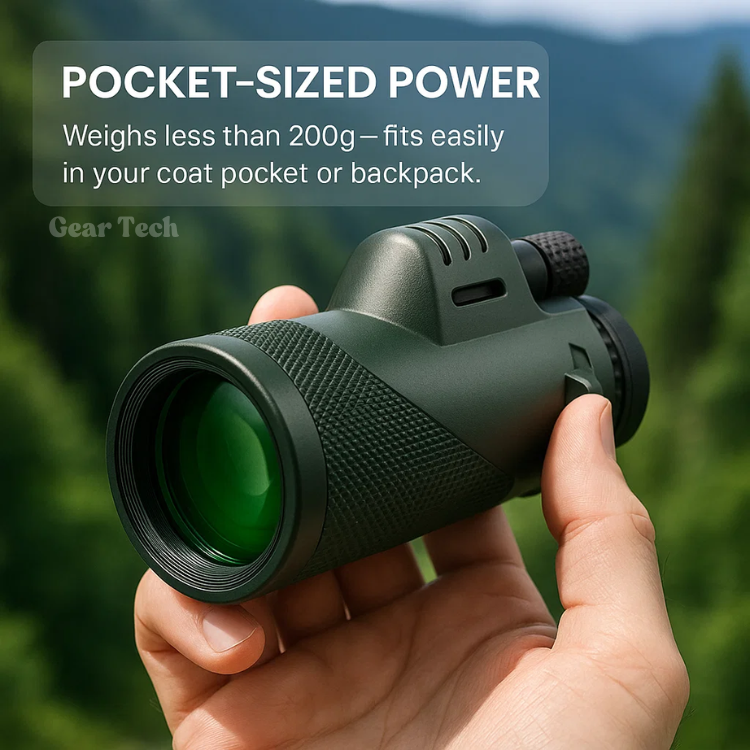 Ultra-Zoom Monocular – 600x HD Lens Compact Hiking & Birdwatching