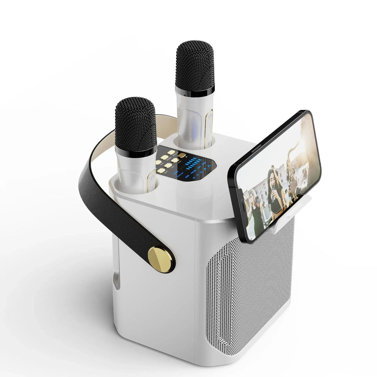 Bluetooth Karaoke Speaker – 2 Microphones, Portable & Party-Ready