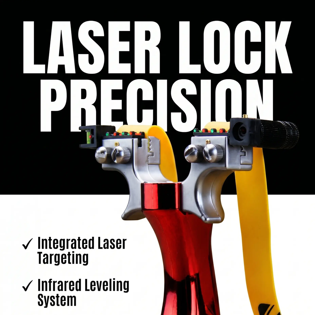 Laser Lock High-Precision Slingshot – Adjustable Aim for Outdoor Shooting