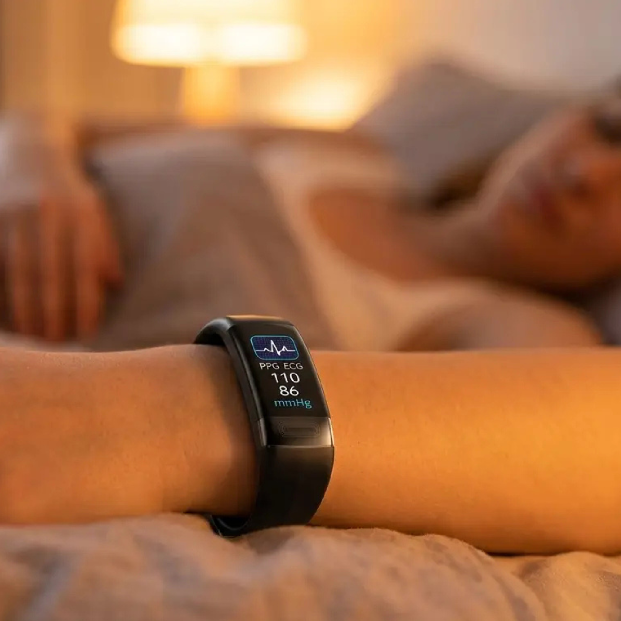 Smart Health Bracelet – Blood Pressure EKG SpO2 & Sleep Tracker FDA
