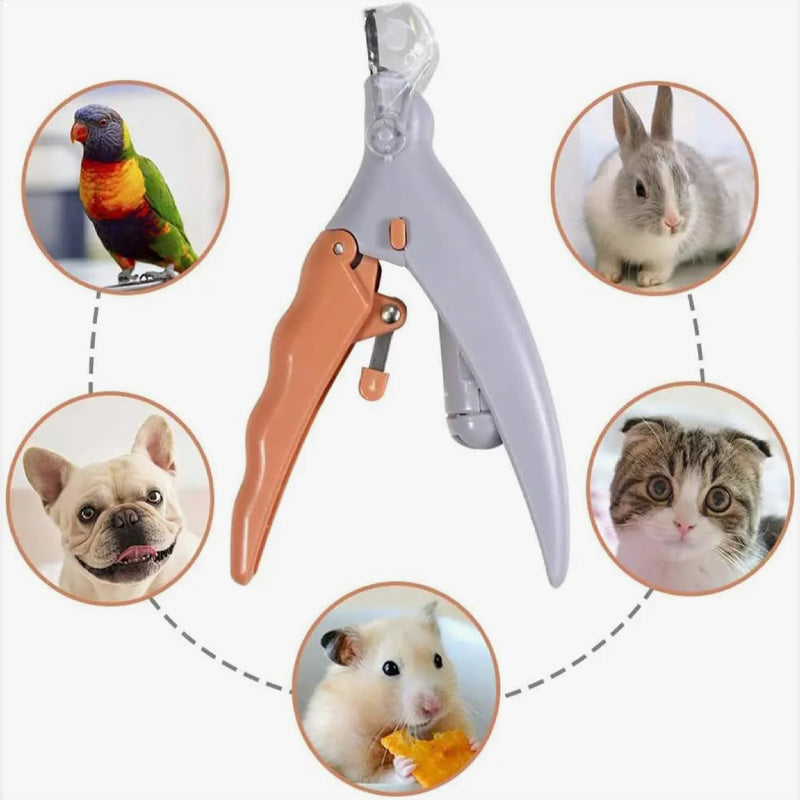 Pet Nail Clipper with LED Light – Replaceable Stainless Steel Blade