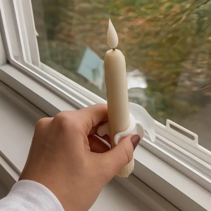 LED Window Candles 6-Pack – Dusk Sensor Realistic Flame & Flameless Safety