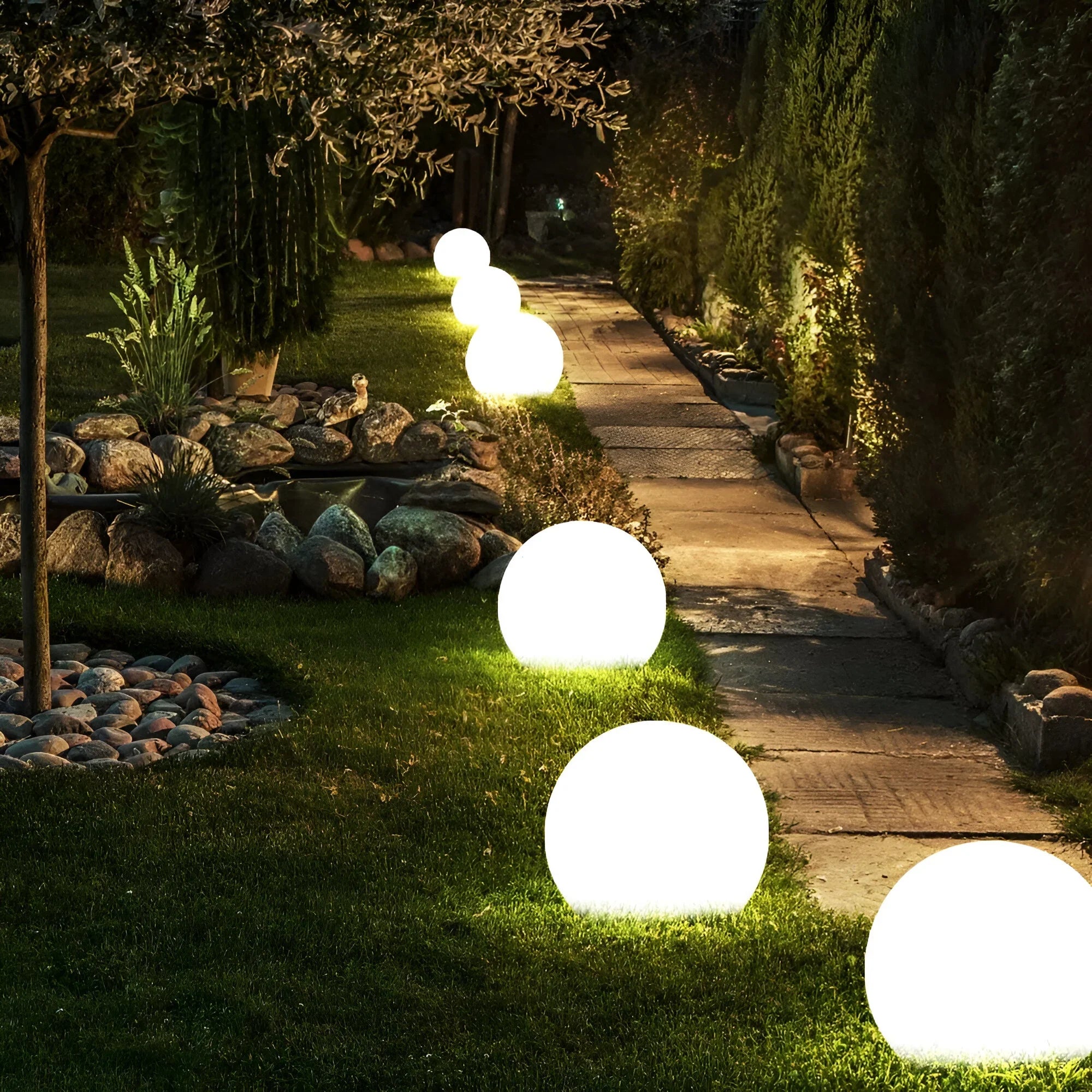 Garden Globe Light – LumiGlobe Weatherproof Solar LED & Outdoor