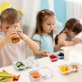 Bento Lunch Boxes – 20-Pack Snack Containers with 2 Compartments