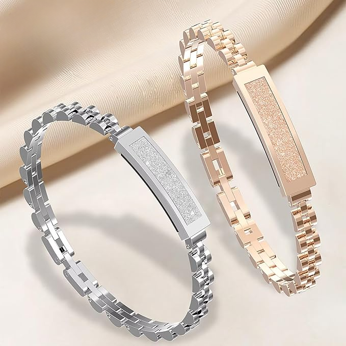 Smart Fitness Bracelet – Stainless Steel Jewelry Design & Bluetooth Tracker