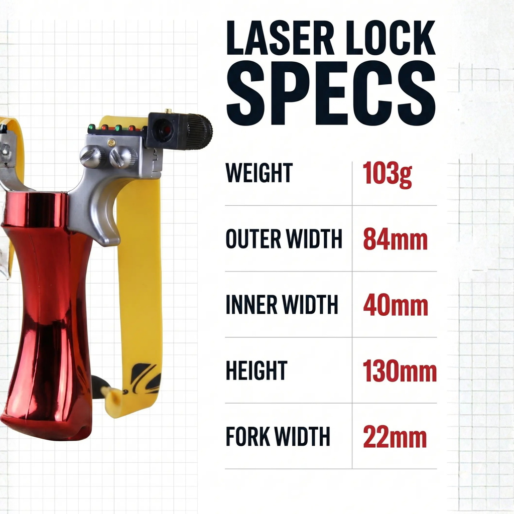Laser Lock High-Precision Slingshot – Adjustable Aim for Outdoor Shooting