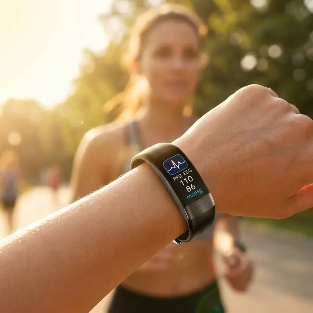 Smart Health Bracelet – Blood Pressure EKG SpO2 & Sleep Tracker FDA