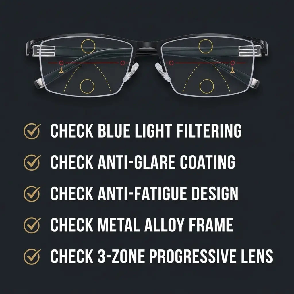 Progressive Glasses – German-Tech Clear Vision & Anti-Fatigue Lenses