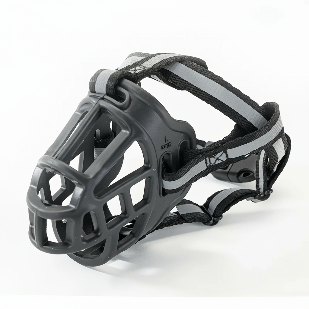 Dog Muzzle – SecureFit Adjustable Breathable & Anti-Bite Safety