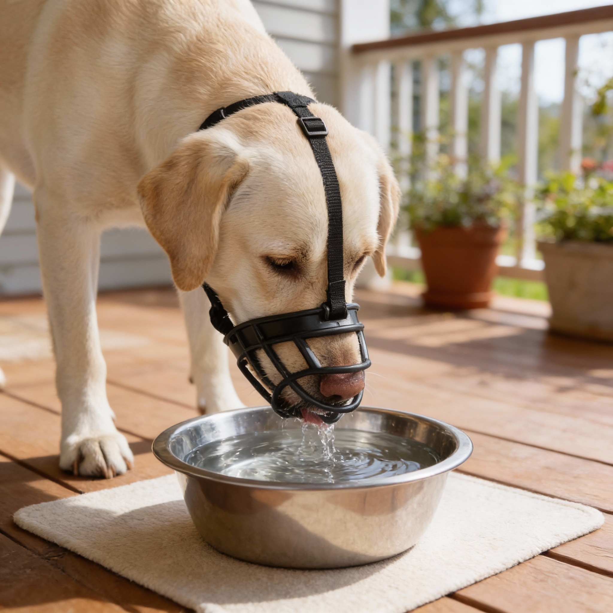 Dog Muzzle – SecureFit Adjustable Breathable & Anti-Bite Safety