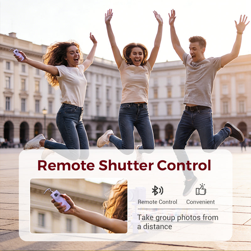 Smartphone Grip with Bluetooth Remote Shutter – Steady &amp; 180° Mount