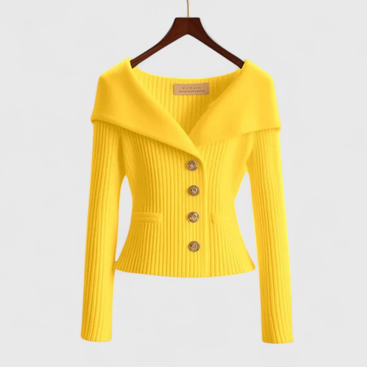 Women's Cardigan – Elegant Knit, Long Sleeve