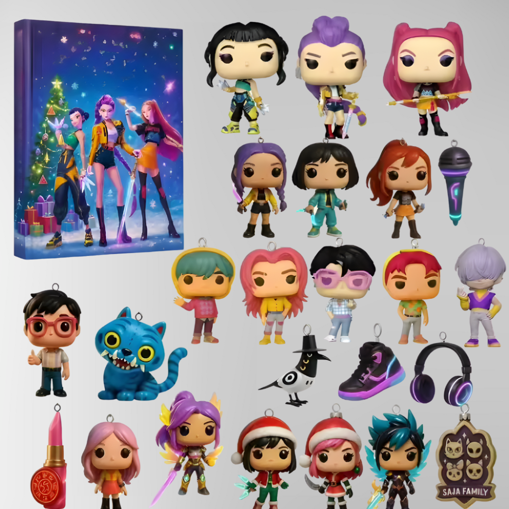 Anime Advent Calendar – 24 Collectible Figures Christmas Box