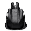 Theft-Proof Leather Backpack for Women – Vintage Style Anti-Theft Travel Bag