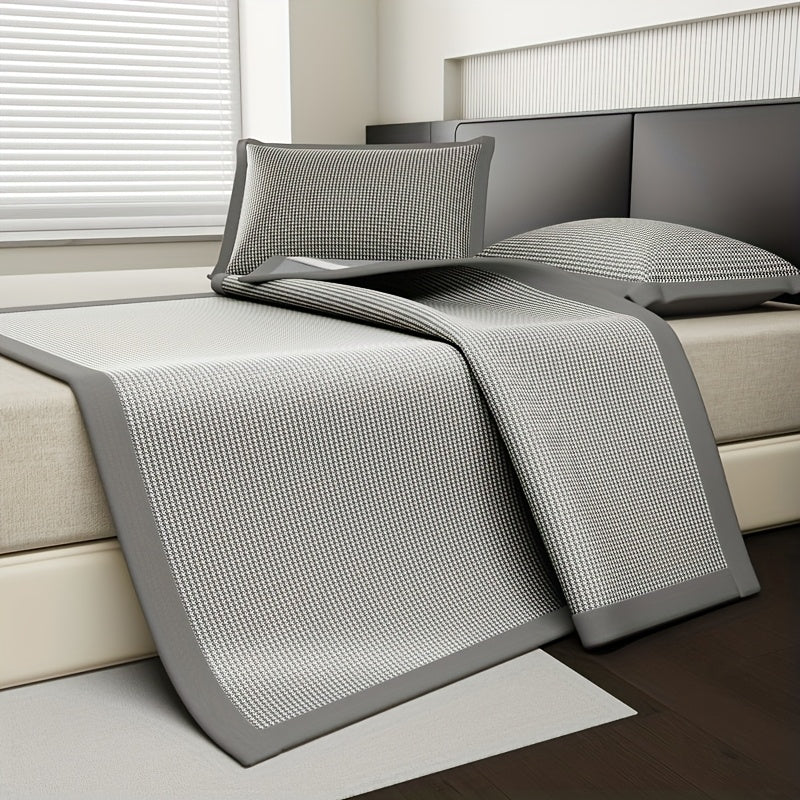 Cooling Mattress Pad Set – Ice Silk Fiber, 5 Sizes & Machine Washable