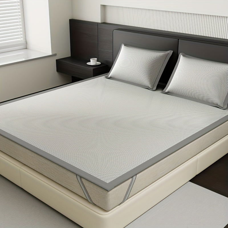 Cooling Mattress Pad Set – Ice Silk Fiber, 5 Sizes & Machine Washable