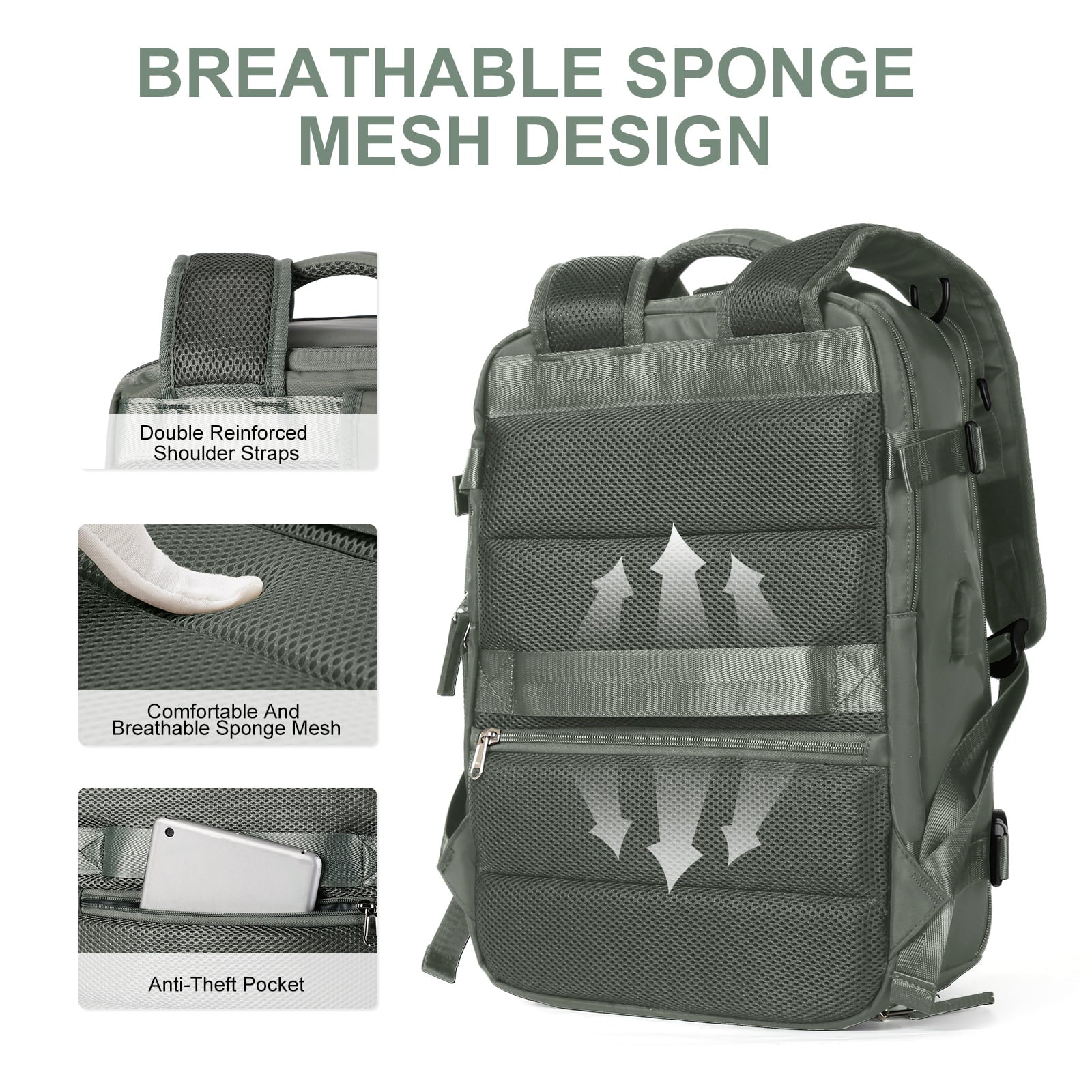 Women's large waterproof hiking backpack