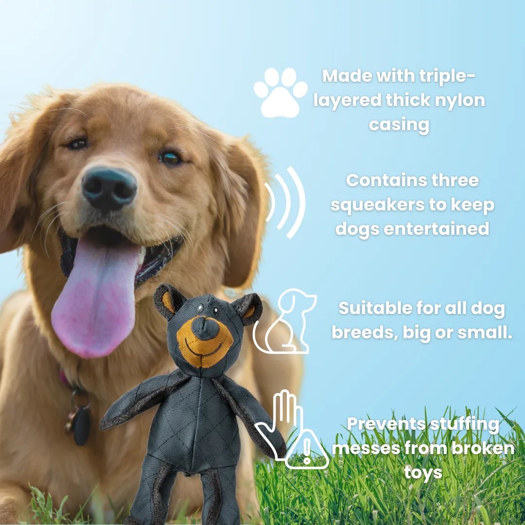 Durable Dog Chew Toy - Heavy-Duty Natural Rubber for Aggressive Chewers