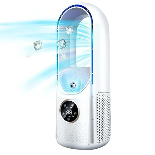 Bladeless Portable Air Conditioner – Silent 3-Speed Personal Cooling