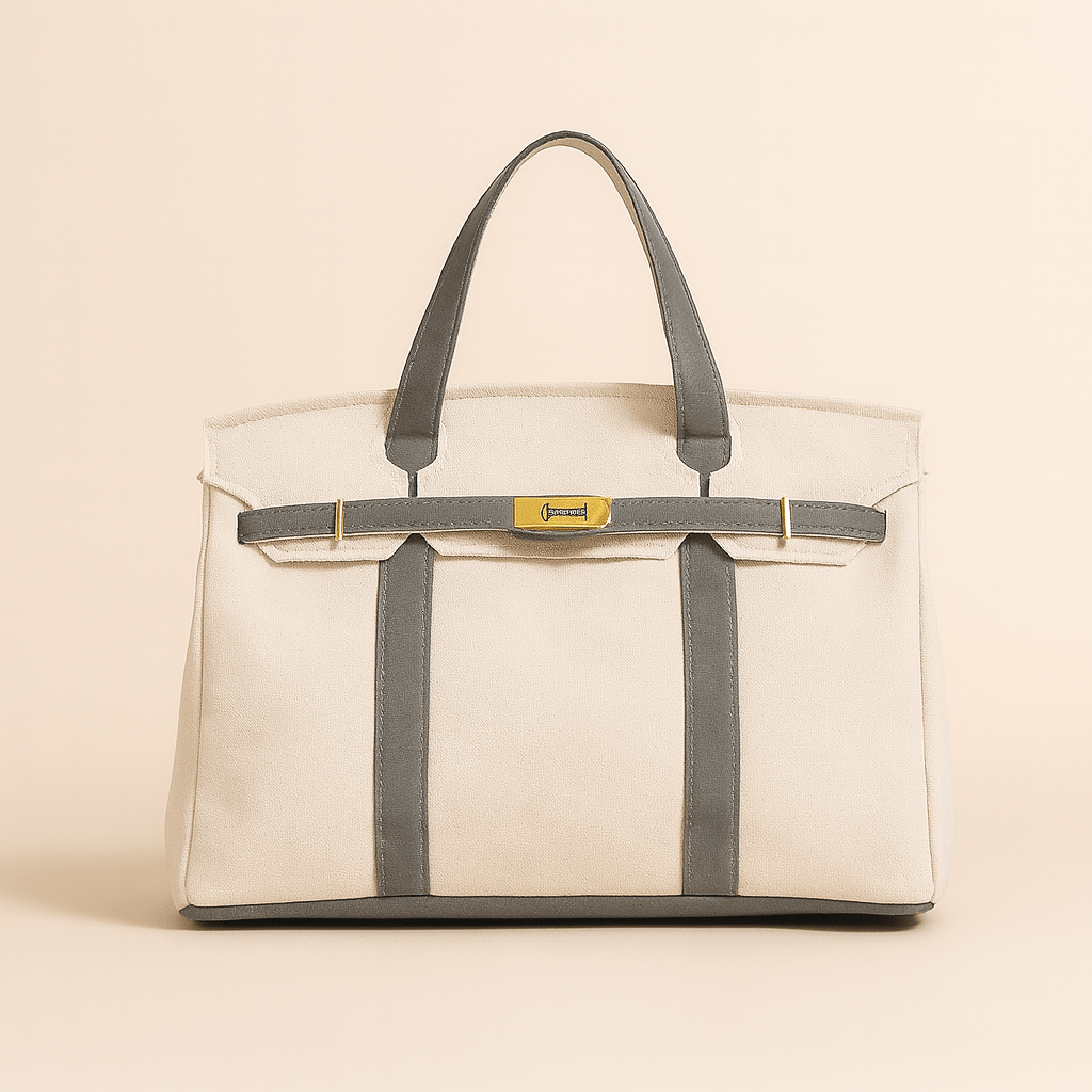 Premium Canvas Shopper Bag – Reinforced Steel Details Durable & Stylish