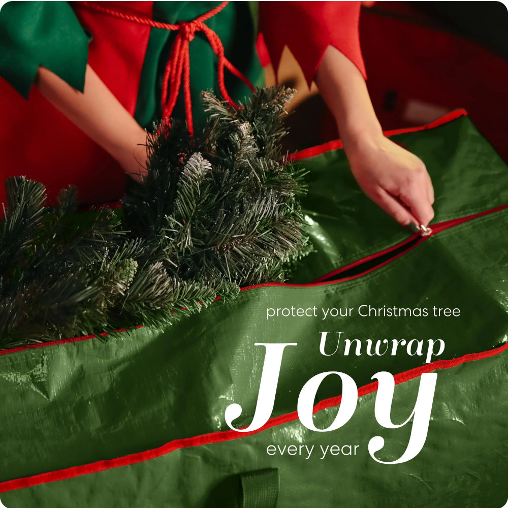 Christmas Tree Storage Bag - Large Waterproof Oxford Tote for Seasonal Storage