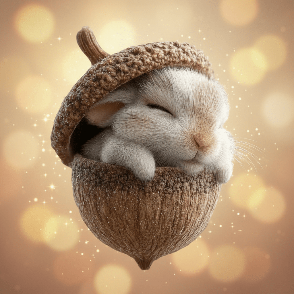 Woodland Animal Acorn Christmas Tree Ornaments Handcrafted Plush