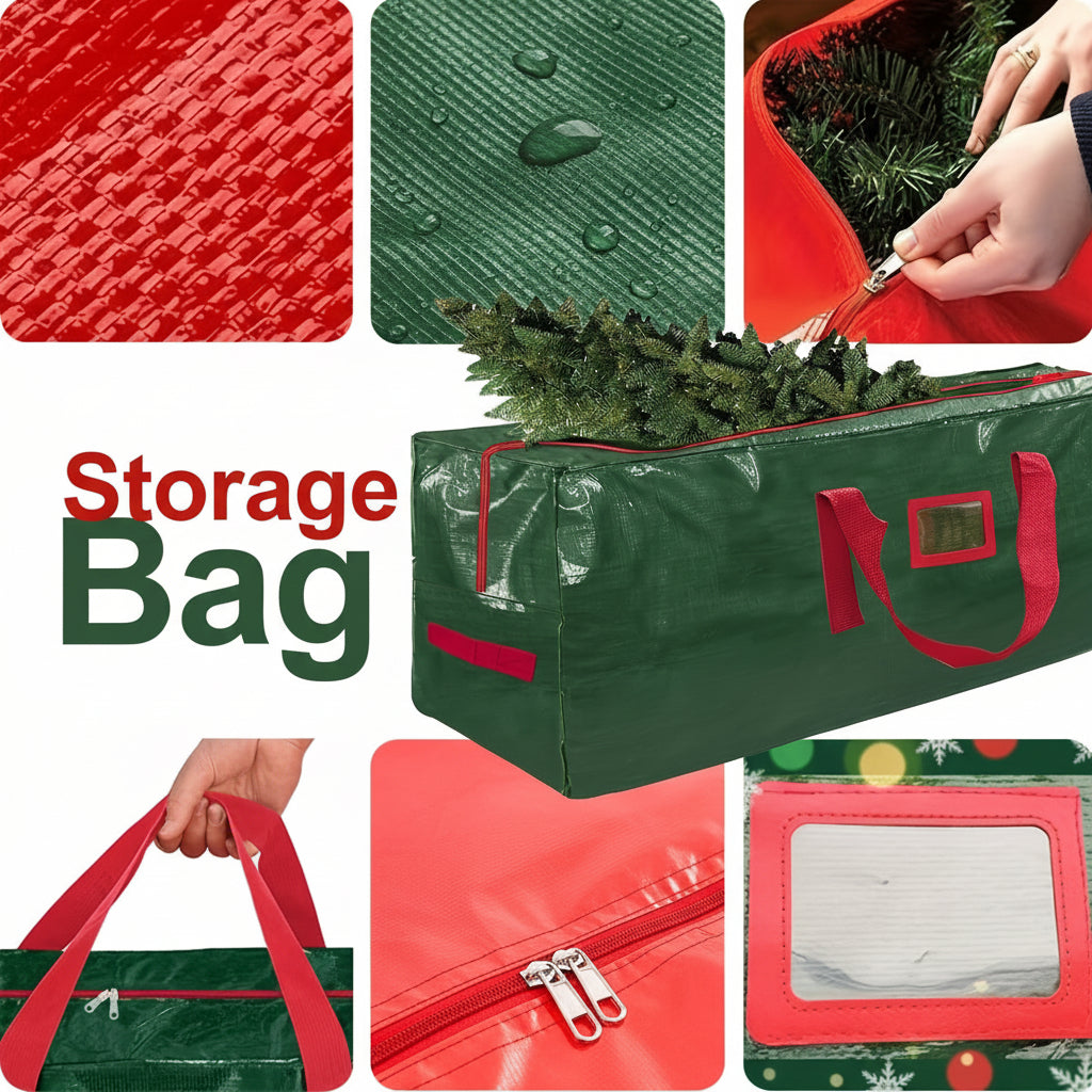 Heavy Duty Christmas Tree Storage Bag – Waterproof Organizer for 65 in Trees