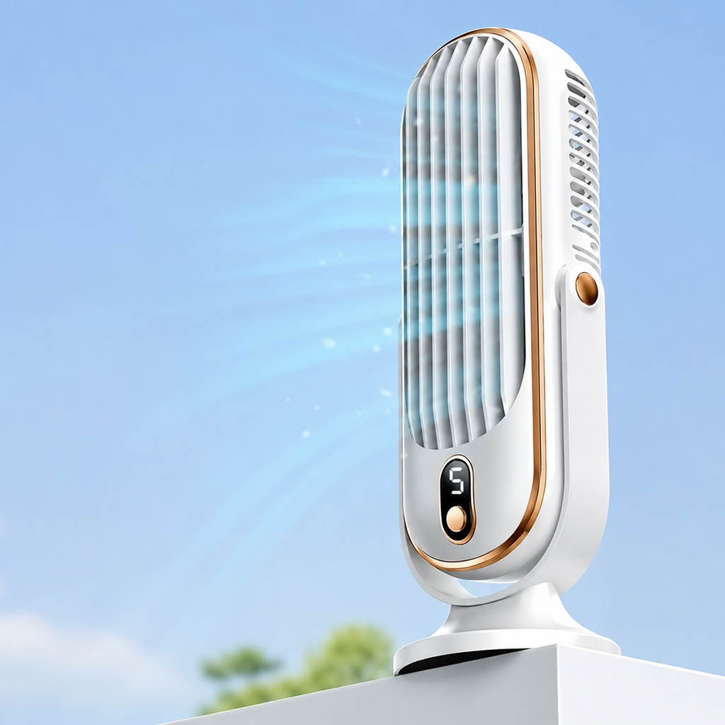 Battery-Operated Desktop Fan - USB Portable Cooling Fan for Home & Office