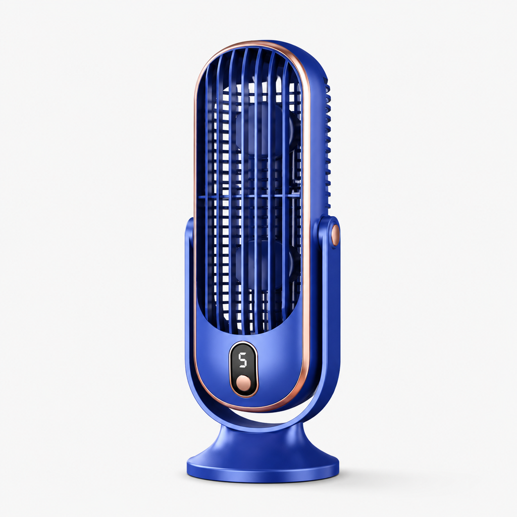 Battery-Operated Desktop Fan - USB Portable Cooling Fan for Home & Office
