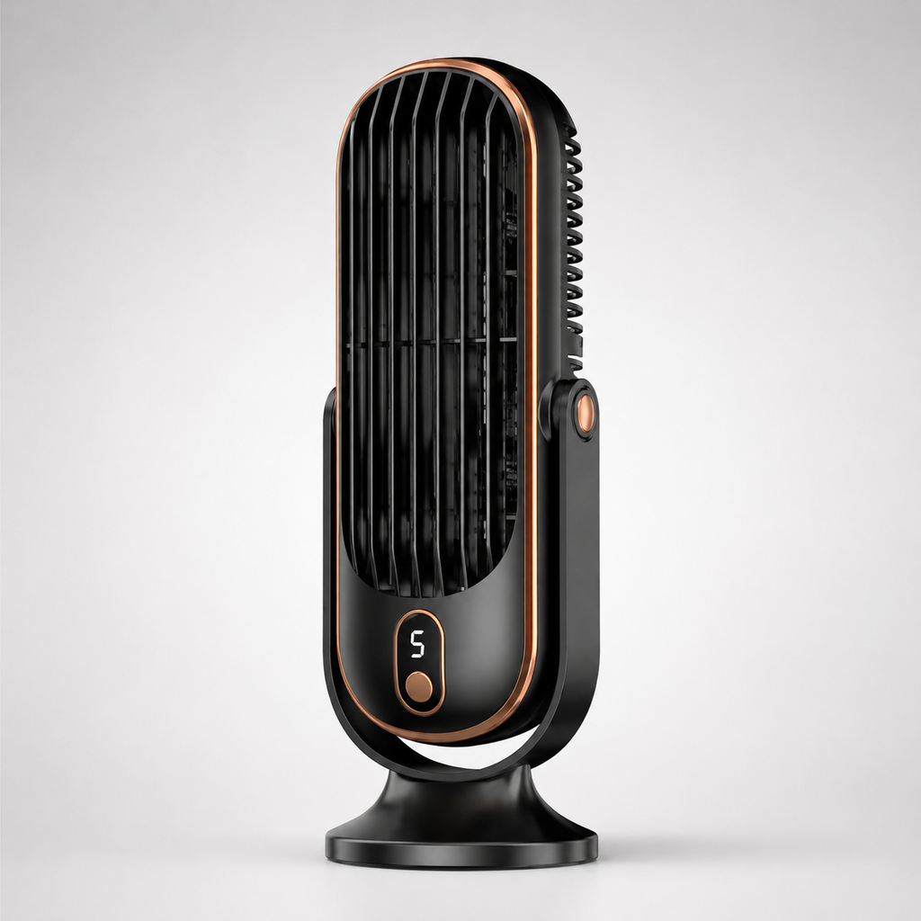 Battery-Operated Desktop Fan - USB Portable Cooling Fan for Home & Office