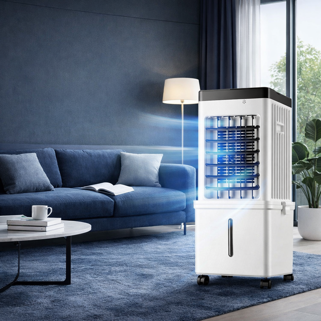 3-in-1 Air Cooler – 15L Water Tank Cool Humidify & Purify Without Hose