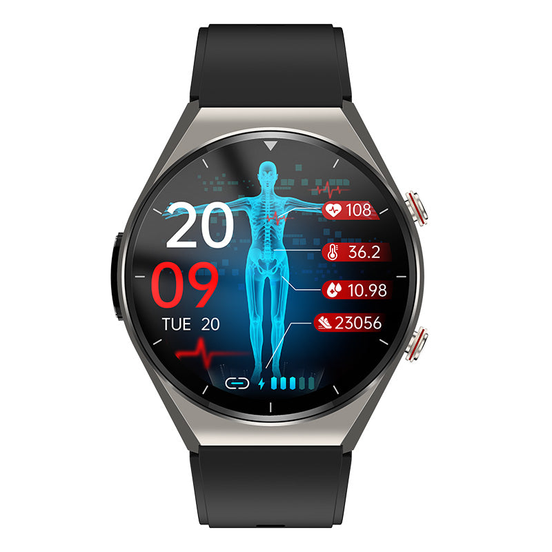 Health Smart Watch – Blood Sugar ECG HRV Heart Rate & SpO2 Monitor