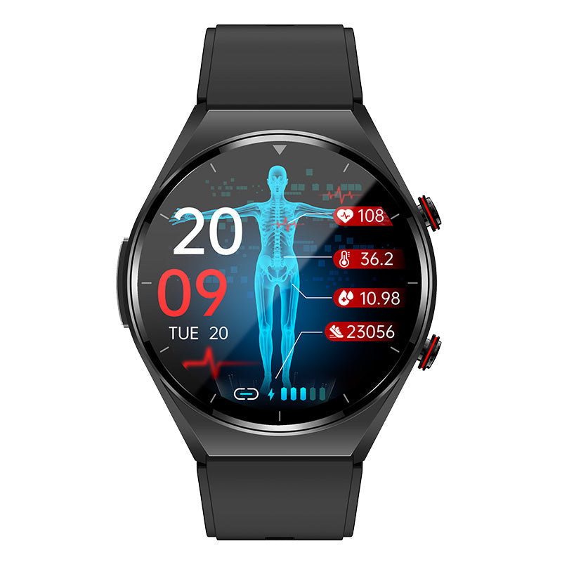 Health Smart Watch – Blood Sugar ECG HRV Heart Rate & SpO2 Monitor
