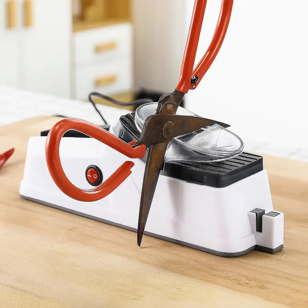Electric Knife Sharpener - Razor-Sharp Blades in Seconds, Safe & Easy