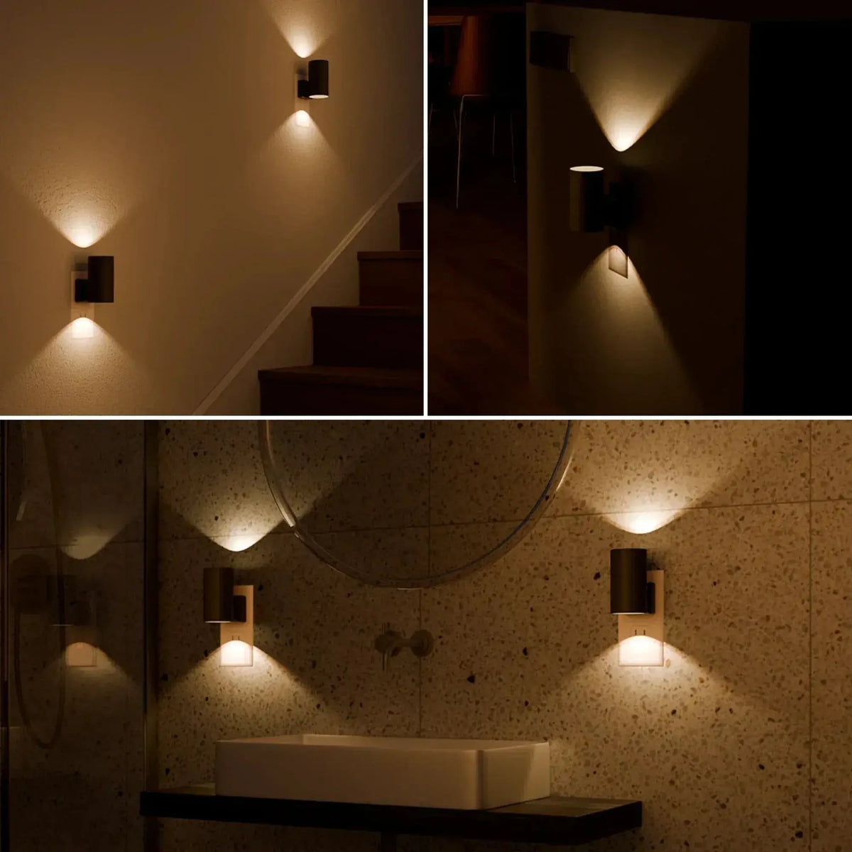 LED Plug-In Night Light – Dusk Sensor, Warm Glow & Energy-Efficient