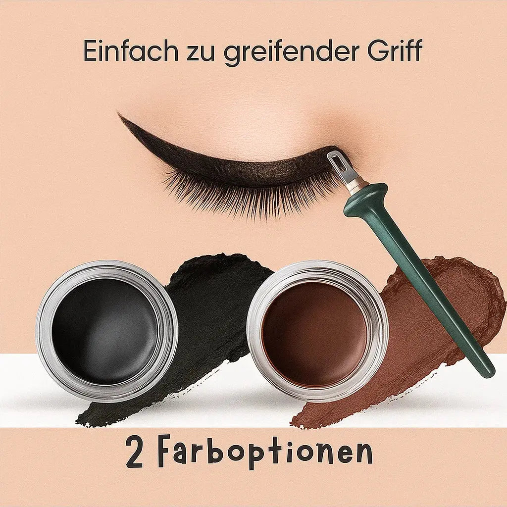 Waterproof Gel Eyeliner Set – Ergonomic Applicator & Smudge-Free Liner