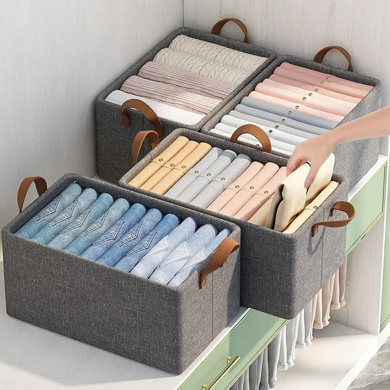 Foldable Wardrobe - High Load Capacity, Breathable & Moisture-Resistant Cover