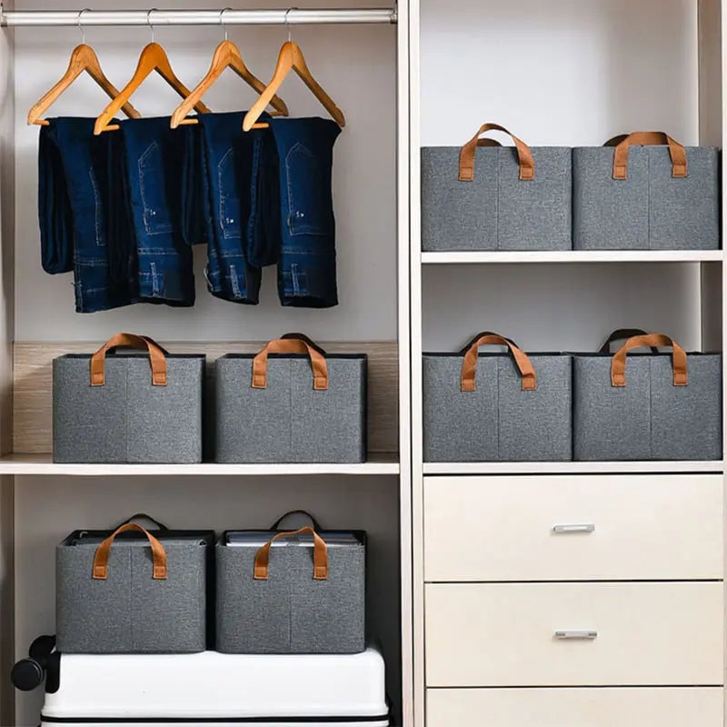 Foldable Wardrobe - High Load Capacity, Breathable & Moisture-Resistant Cover