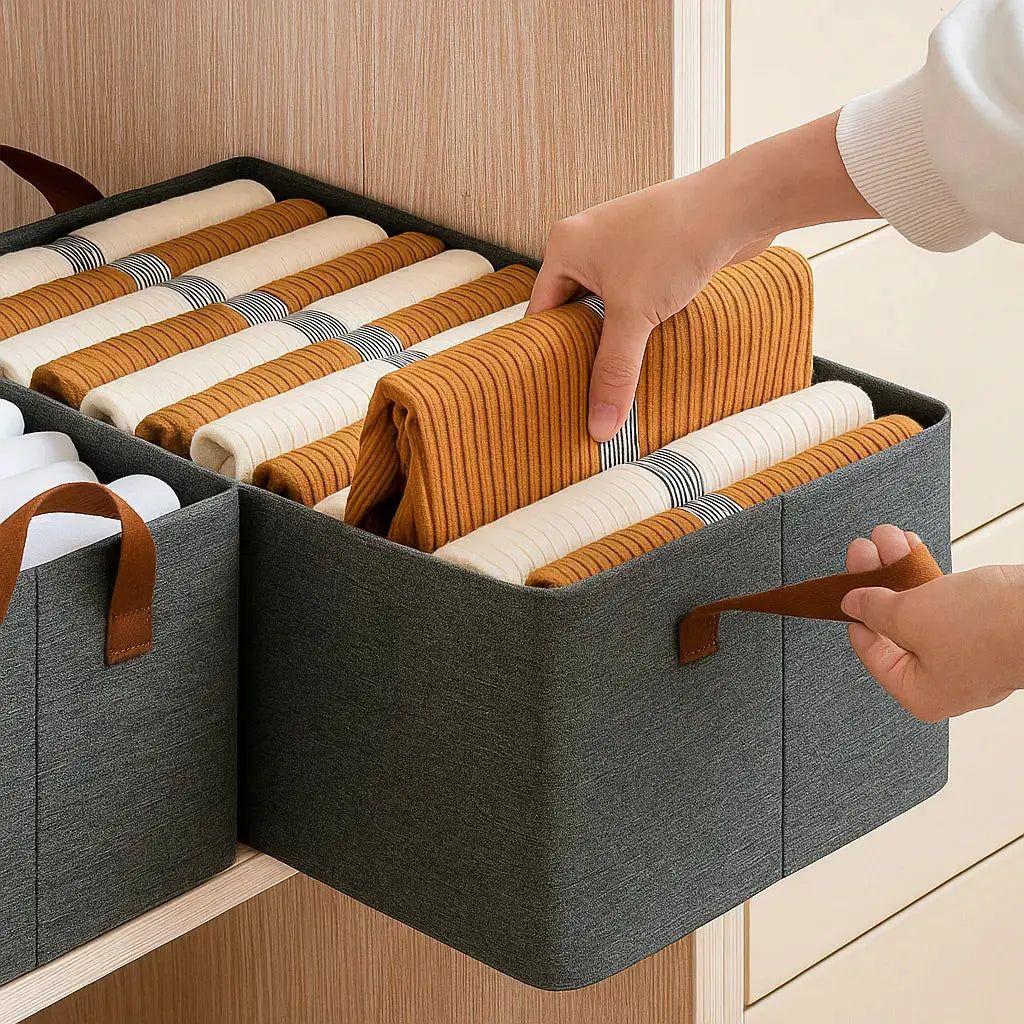 Foldable Wardrobe - High Load Capacity, Breathable & Moisture-Resistant Cover