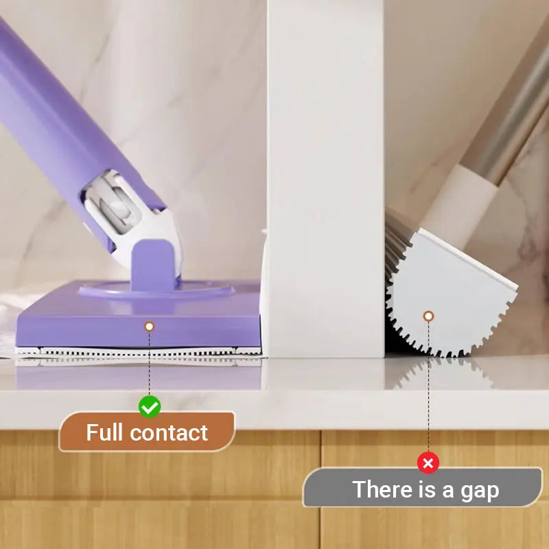 Hands-Free Cleaning Mop – No Bending Floor Cleaner & Wet Wipe Compatible