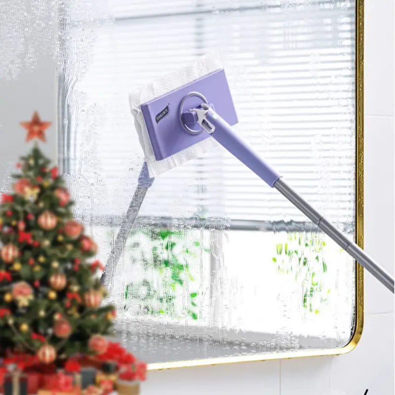 Hands-Free Cleaning Mop – No Bending Floor Cleaner & Wet Wipe Compatible