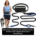 Hands-Free Dog Walking Leash – Bag Dispenser Included, Waist Clip & Durable