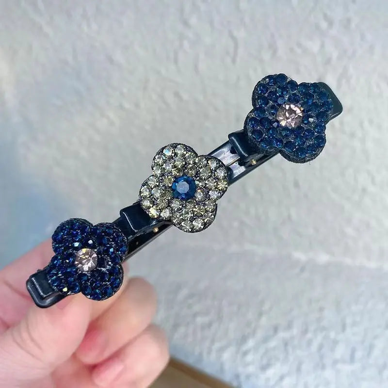Braided Crystal Hair Clip – Sparkling Design, Strong Hold & Everyday Elegant