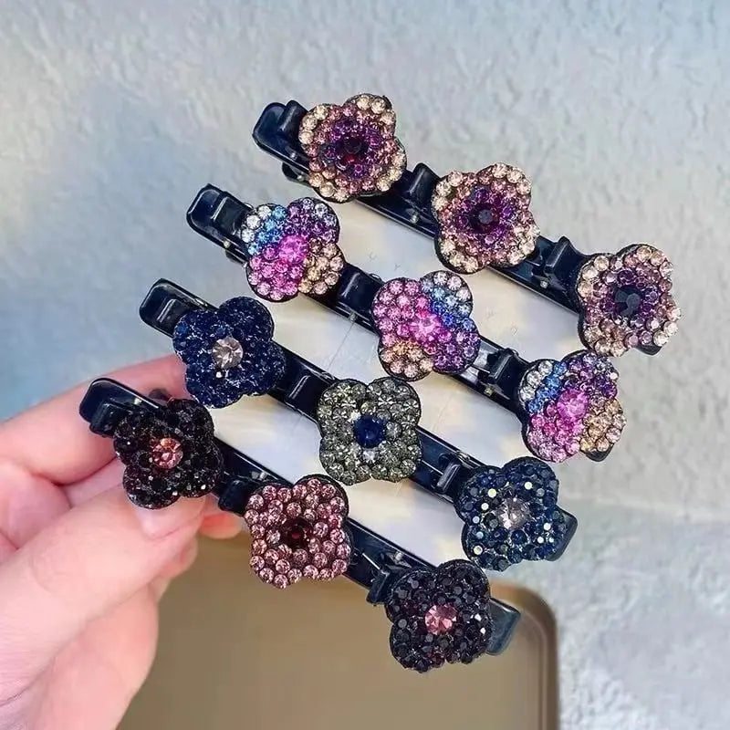 Braided Crystal Hair Clip – Sparkling Design, Strong Hold & Everyday Elegant