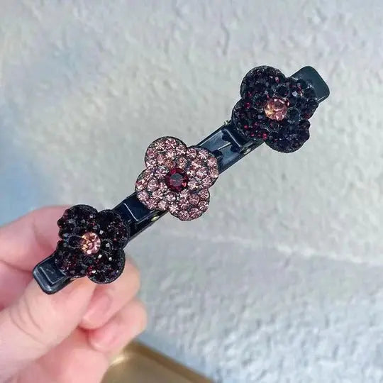 Braided Crystal Hair Clip – Sparkling Design, Strong Hold & Everyday Elegant