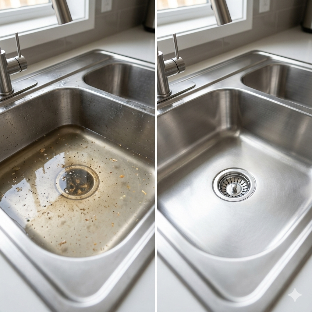 High-Pressure Drain Cleaner – No Chemicals, Clears Blockages & 3 Adapter Sizes