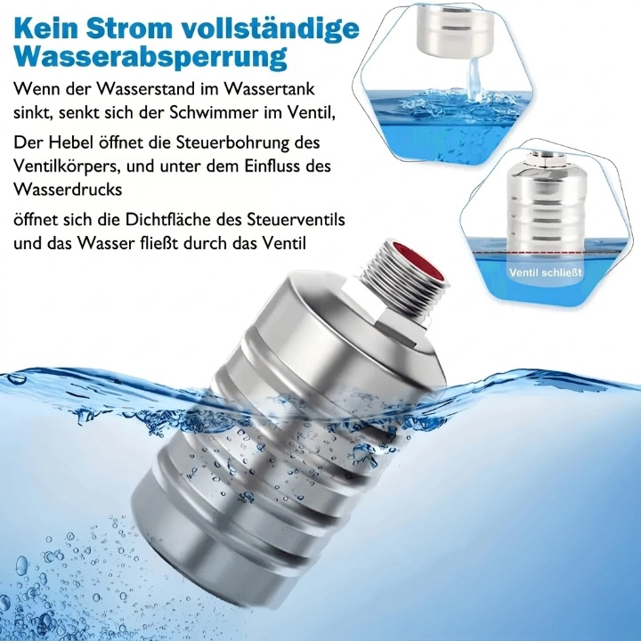 Automatic Float Valve – Stainless Steel, No Electricity & Self-Regulating