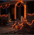 Halloween Pumpkin String Lights - Weatherproof Orange