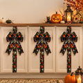 Light-Up Halloween Door Wreath with Pumpkin Design